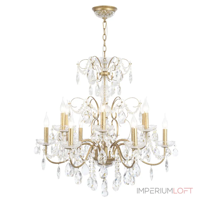 Подвесная люстра Crystal Lux ODELIS SP12 GOLD