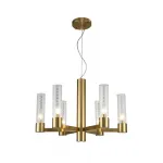 Люстра Crystal L ux OTONO SP6+1 BRASS/TRANSPARENTE от ImperiumLoft