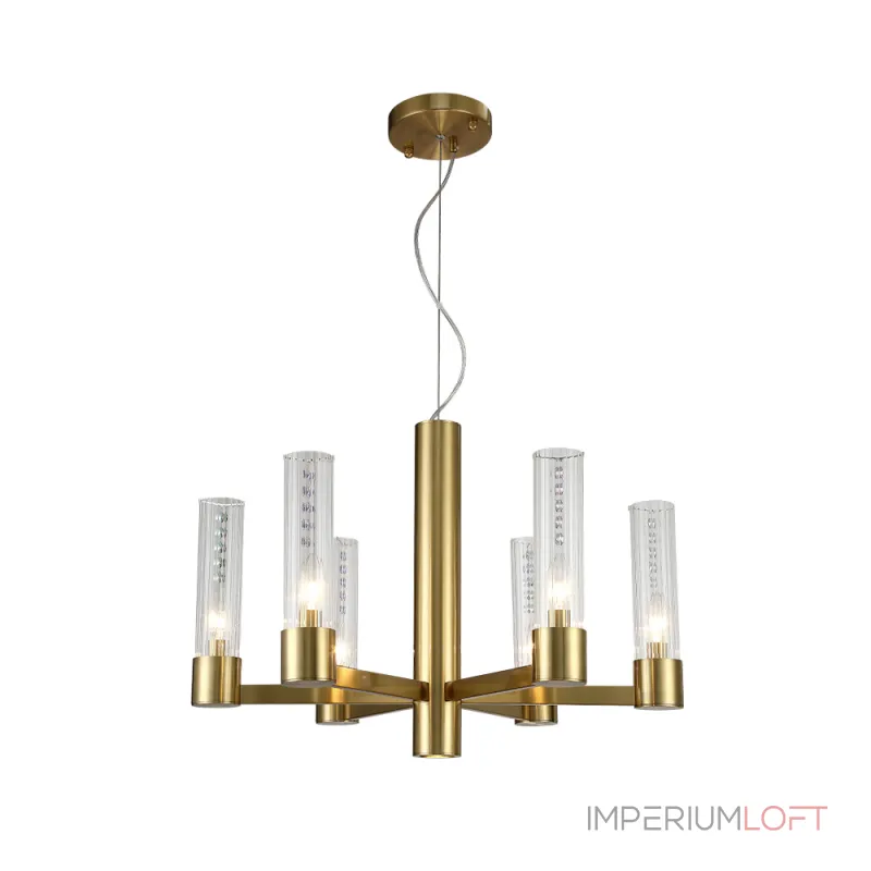 Подвесная люстра Crystal L ux OTONO SP6+1 BRASS/TRANSPARENTE Подвесная люстра Crystal L ux OTONO SP6+1 BRASS/TRANSPARENTE