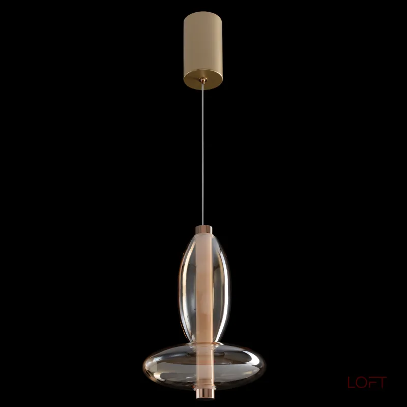 Подвесной светильник Crystal Lux QUASAR SP7W LED AMBER 3790/207 Подвесной светильник Crystal Lux QUASAR SP7W LED AMBER 3790/207
