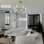 Подвесная люстра Crystal Lux LUXURY SP12 GOLD