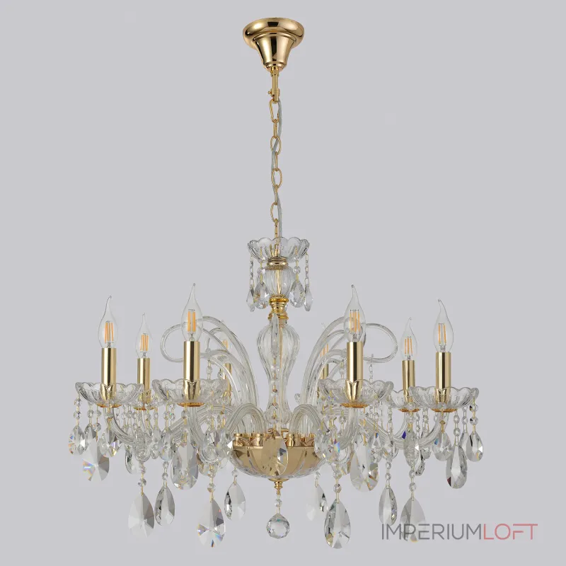 Подвесная люстра Crystal Lux MONICA SP8 GOLD