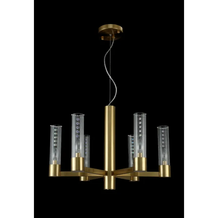 Люстра Crystal L ux OTONO SP6+1 BRASS/TRANSPARENTE от ImperiumLoft