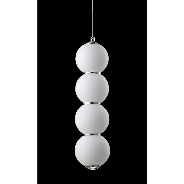 Светильник подвесной Crystal Lux DESI SP4 CHROME/WHITE от ImperiumLoft