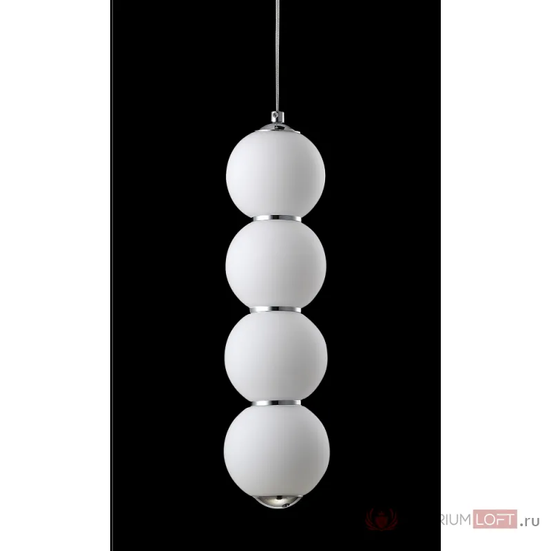 Светильник подвесной Crystal Lux DESI SP4 CHROME/WHITE от ImperiumLoft