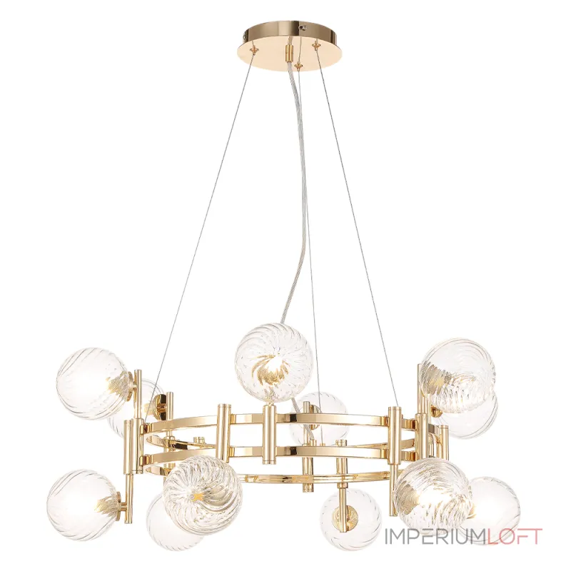 Подвесная люстра Crystal Lux LUXURY SP12 GOLD Подвесная люстра Crystal Lux LUXURY SP12 GOLD