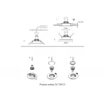 Светильник встраиваемый Crystal Lux CLT 061C1 CH