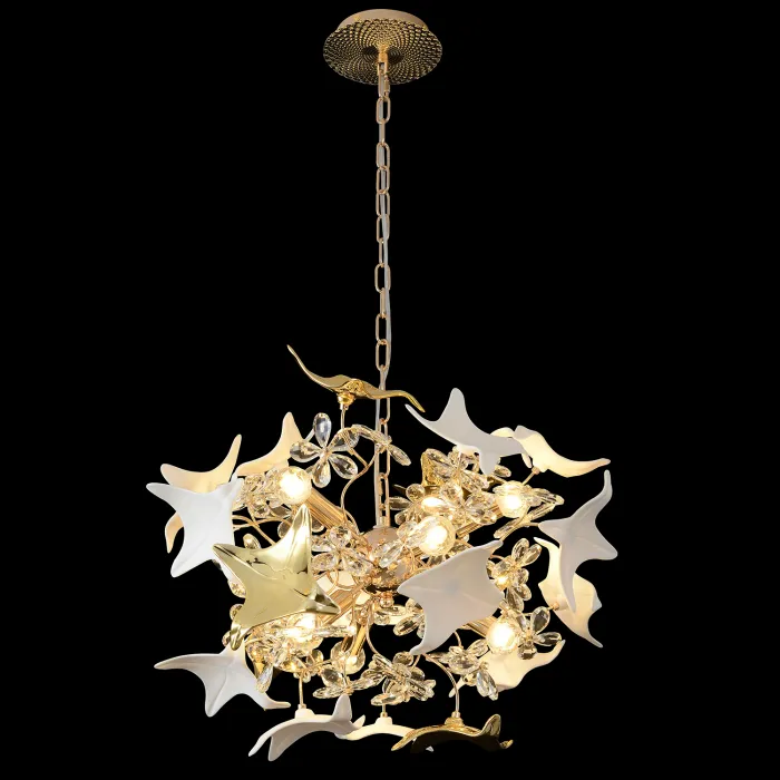 Люстра Crystal Lux LETISIA SP9 GOLD от ImperiumLoft