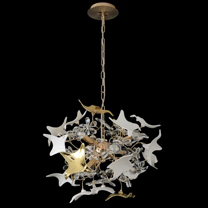 Люстра Crystal Lux LETISIA SP9 GOLD от ImperiumLoft