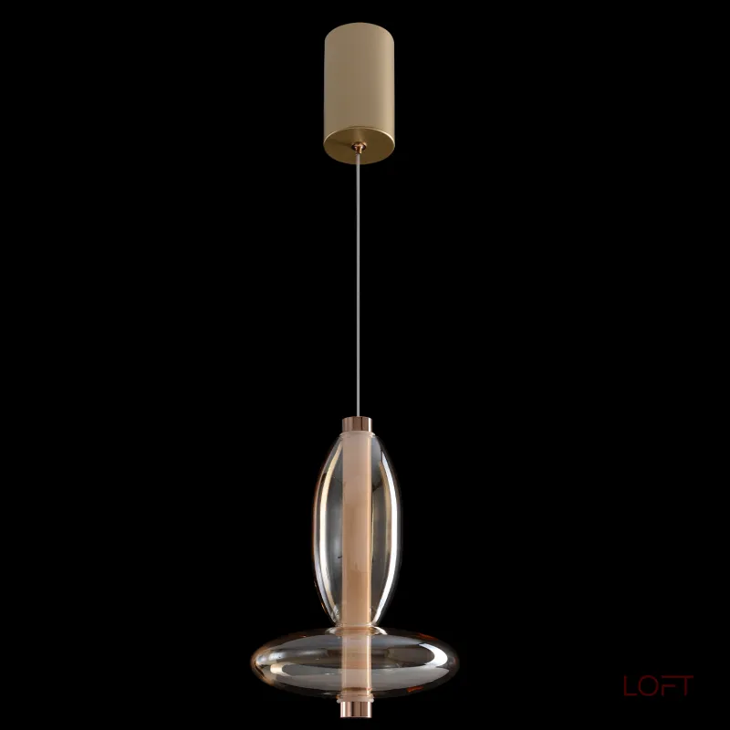 Подвесной светильник Crystal Lux QUASAR SP7W LED AMBER 3790/207 Подвесной светильник Crystal Lux QUASAR SP7W LED AMBER 3790/207