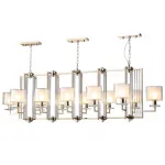 Подвесная люстра Crystal Lux NICOLAS SP12 L1600 GOLD/WHITE Подвесная люстра Crystal Lux NICOLAS SP12 L1600 GOLD/WHITE