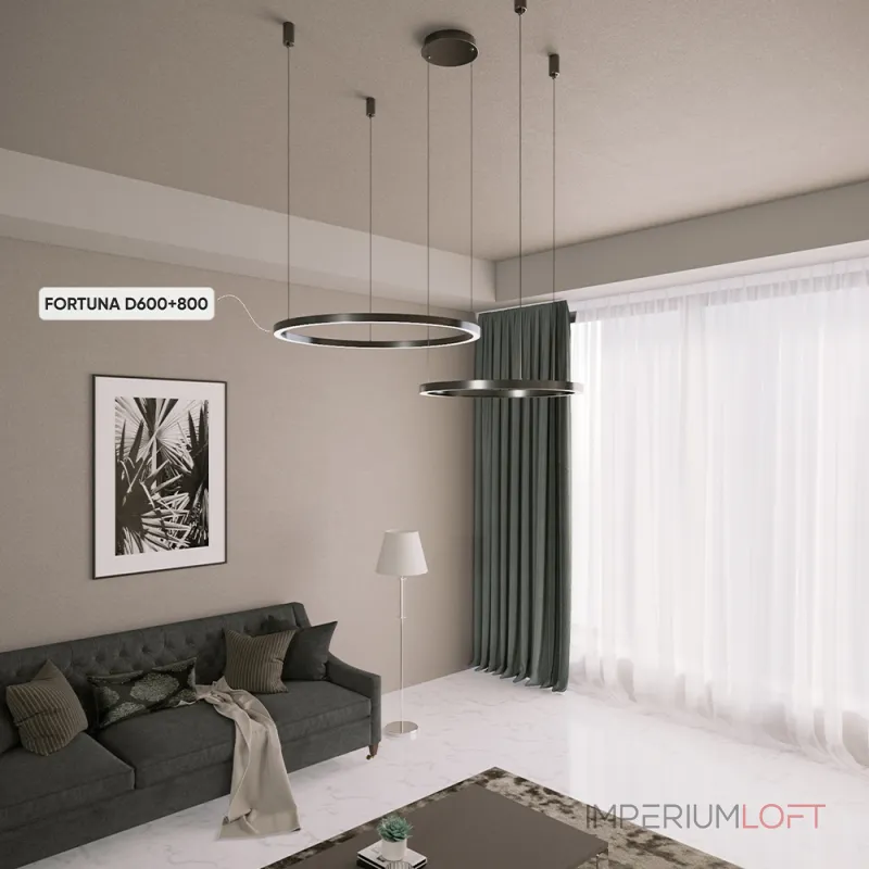Подвесная люстра Crystal Lux FORTUNA SP123W LED BLACK