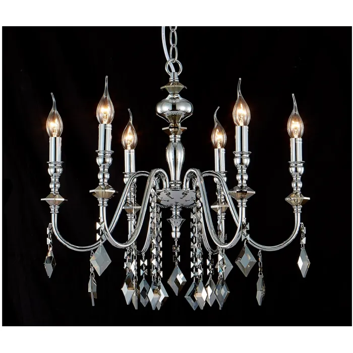 Люстра Crystal Lux MERCEDES SP6 CHROME/SMOKE от ImperiumLoft