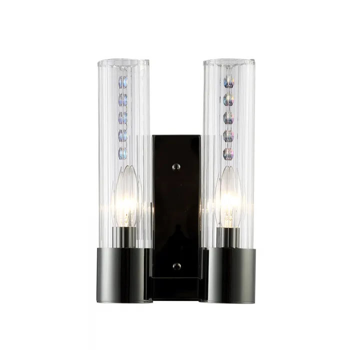 Бра Crystal L ux OTONO AP2 BLACK CHROMIUM/TRANSPARENTE от ImperiumLoft