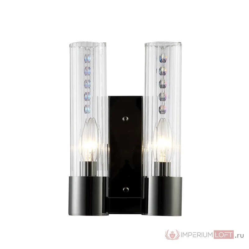 Бра Crystal L ux OTONO AP2 BLACK CHROMIUM/TRANSPARENTE от ImperiumLoft