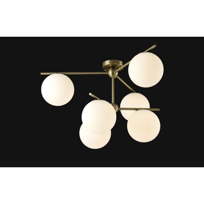 Люстра Crystal L ux FELIZ SP-PL6 BRONZE/WHITE от ImperiumLoft