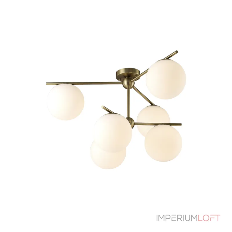 Потолочная люстра Crystal L ux FELIZ SP-PL6 BRONZE/WHITE Потолочная люстра Crystal L ux FELIZ SP-PL6 BRONZE/WHITE