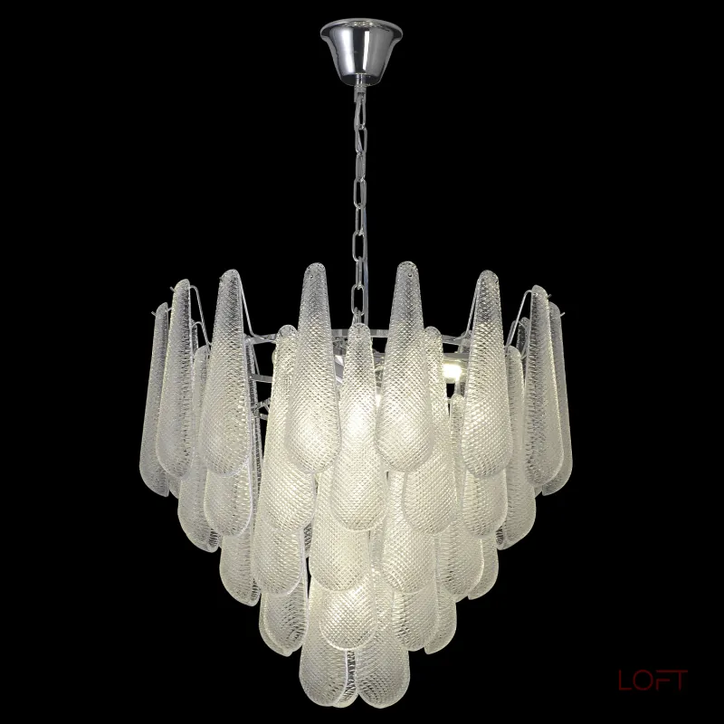 Подвесная люстра Crystal Lux FONTAIN SP10 CHROME