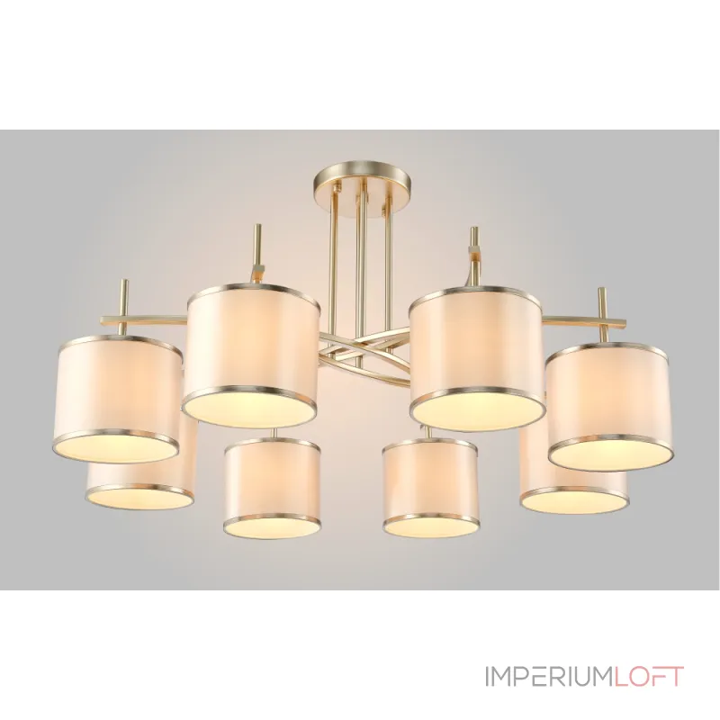 Потолочная люстра Crystal Lux SERGIO PL8 GOLD Потолочная люстра Crystal Lux SERGIO PL8 GOLD