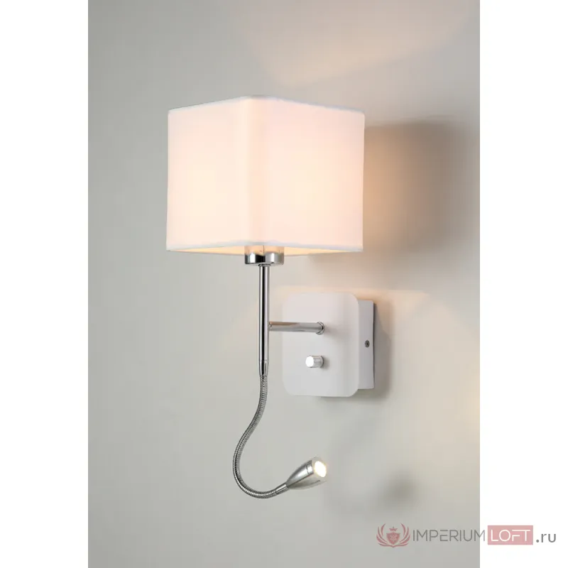 CRYSTAL LUX Бра Crystal Lux PACO AP2 CHROME/WHITE от ImperiumLoft