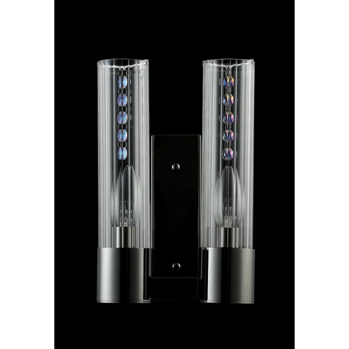 Бра Crystal L ux OTONO AP2 BLACK CHROMIUM/TRANSPARENTE от ImperiumLoft