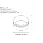 Декоративное кольцо внутреннее Crystal Lux CLT RING 013 GO