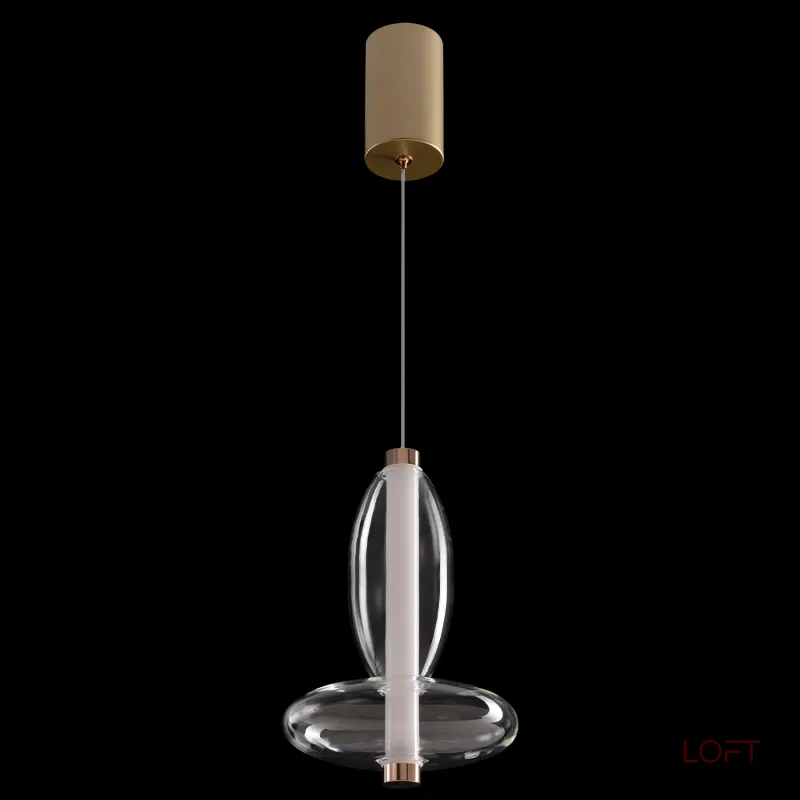 Подвесной светильник Crystal Lux QUASAR SP7W LED TRANSPARENT 3791/207 Подвесной светильник Crystal Lux QUASAR SP7W LED TRANSPARENT 3791/207