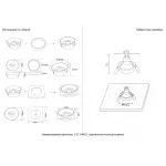 Светильник встраиваемый Crystal Lux CLT 044C1 BL-BL-GO от ImperiumLoft
