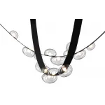 Подвесной светильник Crystal Lux BOSQUE SP7 L3000 BLACK/TRANSPARENT