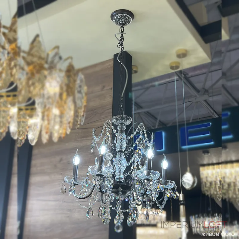 Подвесная люстра Crystal Lux ODELIS SP6 BROWN