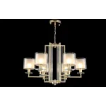 Подвесная люстра Crystal Lux NICOLAS SP-PL6 GOLD/WHITE