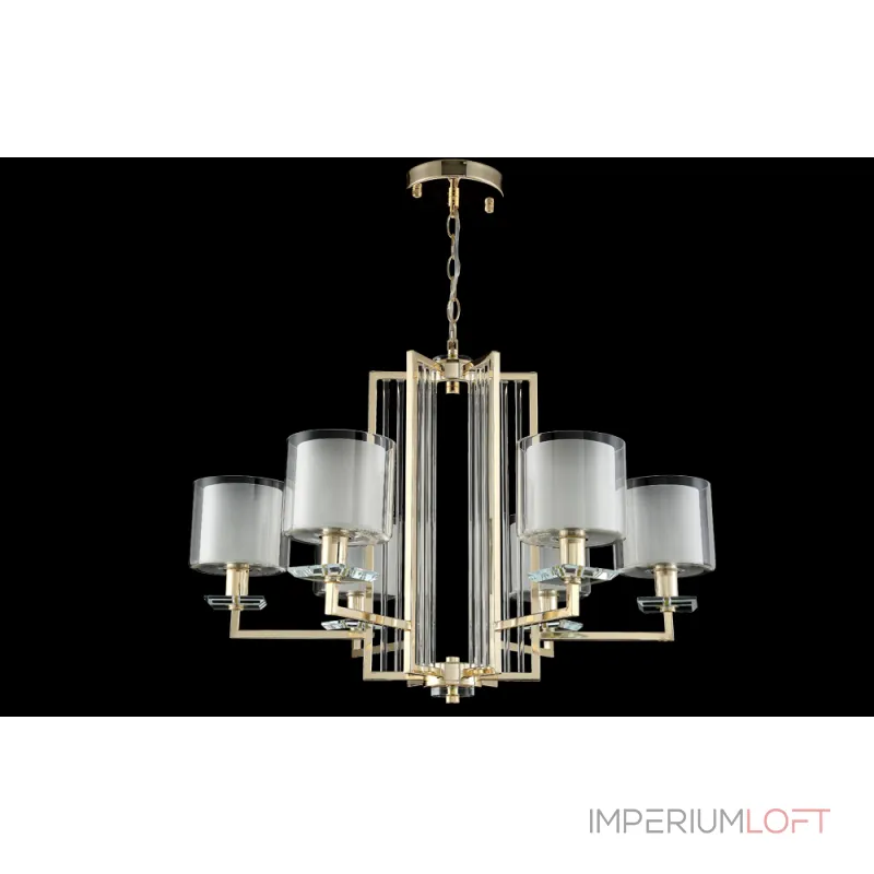 Подвесная люстра Crystal Lux NICOLAS SP-PL6 GOLD/WHITE