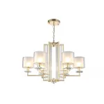 Подвесная люстра Crystal Lux NICOLAS SP-PL6 GOLD/WHITE