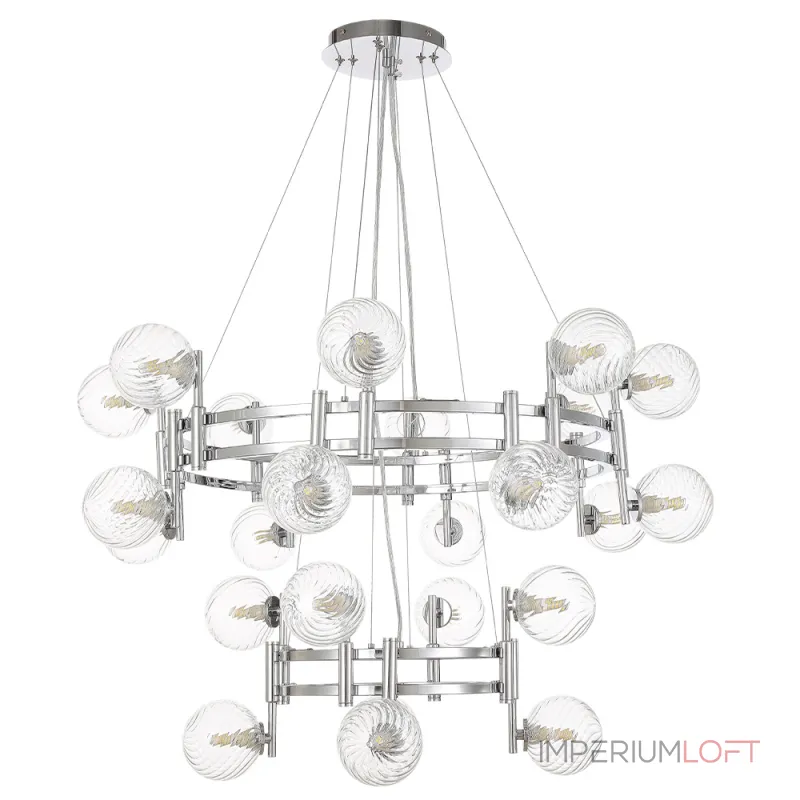 Подвесная люстра Crystal Lux LUXURY SP16+8 CHROME