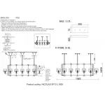 Подвесная люстра Crystal Lux NICOLAS SP12 L1600 GOLD/WHITE Подвесная люстра Crystal Lux NICOLAS SP12 L1600 GOLD/WHITE