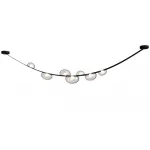 Подвесной светильник Crystal Lux BOSQUE SP7 L3000 BLACK/TRANSPARENT