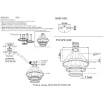 Подвесная люстра Crystal Lux MUCHOS SP158W LED GOLD