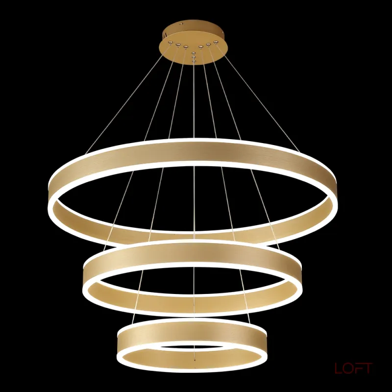 Подвесная люстра Crystal Lux MUCHOS SP158W LED GOLD Подвесная люстра Crystal Lux MUCHOS SP158W LED GOLD