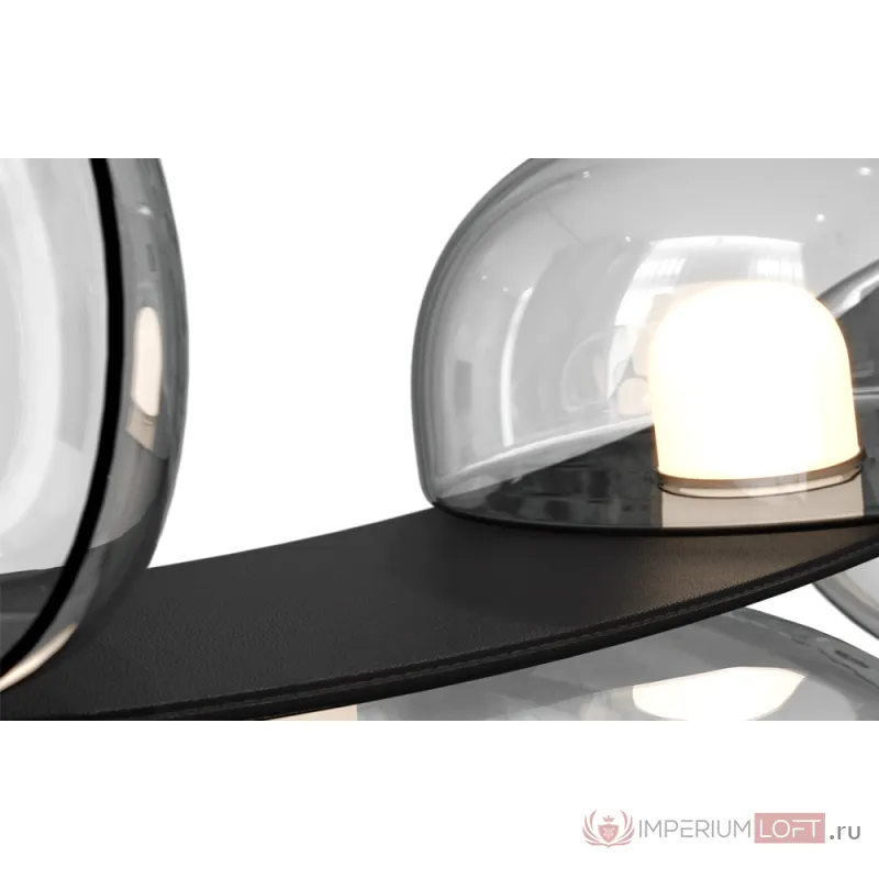 Светильник подвесной Crystal Lux BOSQUE SP7 L3000 BLACK/TRANSPARENT от ImperiumLoft