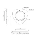 Бра Crystal Lux FRESA AP10W LED D380 BLACK