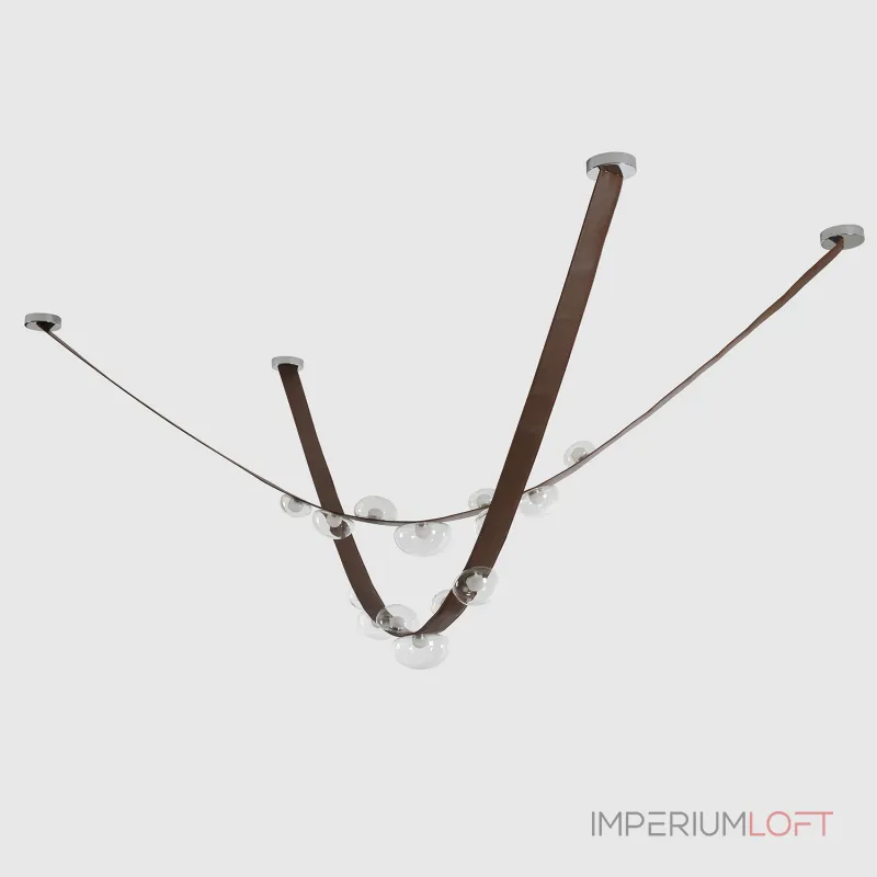 Подвесной светильник Crystal Lux BOSQUE SP7 L3000 BROWN/TRANSPARENT