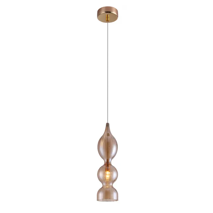 Светильник подвесной Crystal Lux IRIS SP1 B AMBER от ImperiumLoft