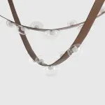 Подвесной светильник Crystal Lux BOSQUE SP7 L3000 BROWN/TRANSPARENT