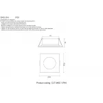 Светильник встраиваемый CLT 046C1 WH IP44