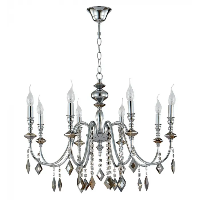 Люстра Crystal Lux MERCEDES SP8 CHROME/SMOKE от ImperiumLoft