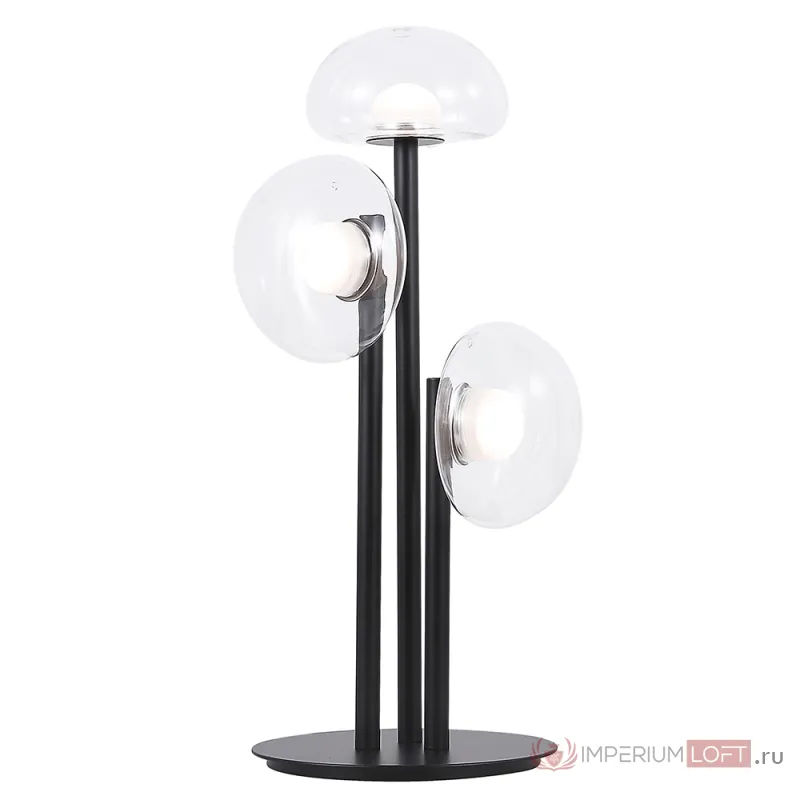 Настольная лампа Crystal Lux BOSQUE LG3 BLACK/TRANSPARENT