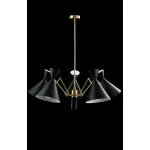 Люстра на штанге Crystal Lux JOVEN SP5 GOLD/BLACK