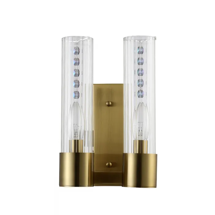 Бра Crystal L ux OTONO AP2 BRASS/TRANSPARENTE от ImperiumLoft