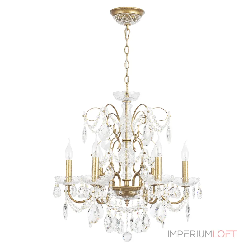 Подвесная люстра Crystal Lux ODELIS SP6 GOLD Подвесная люстра Crystal Lux ODELIS SP6 GOLD