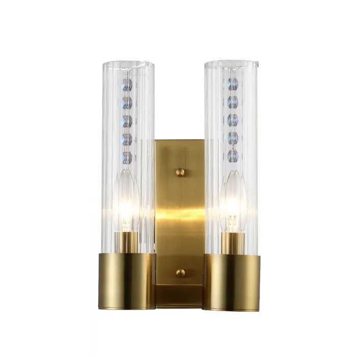 Бра Crystal L ux OTONO AP2 BRASS/TRANSPARENTE от ImperiumLoft